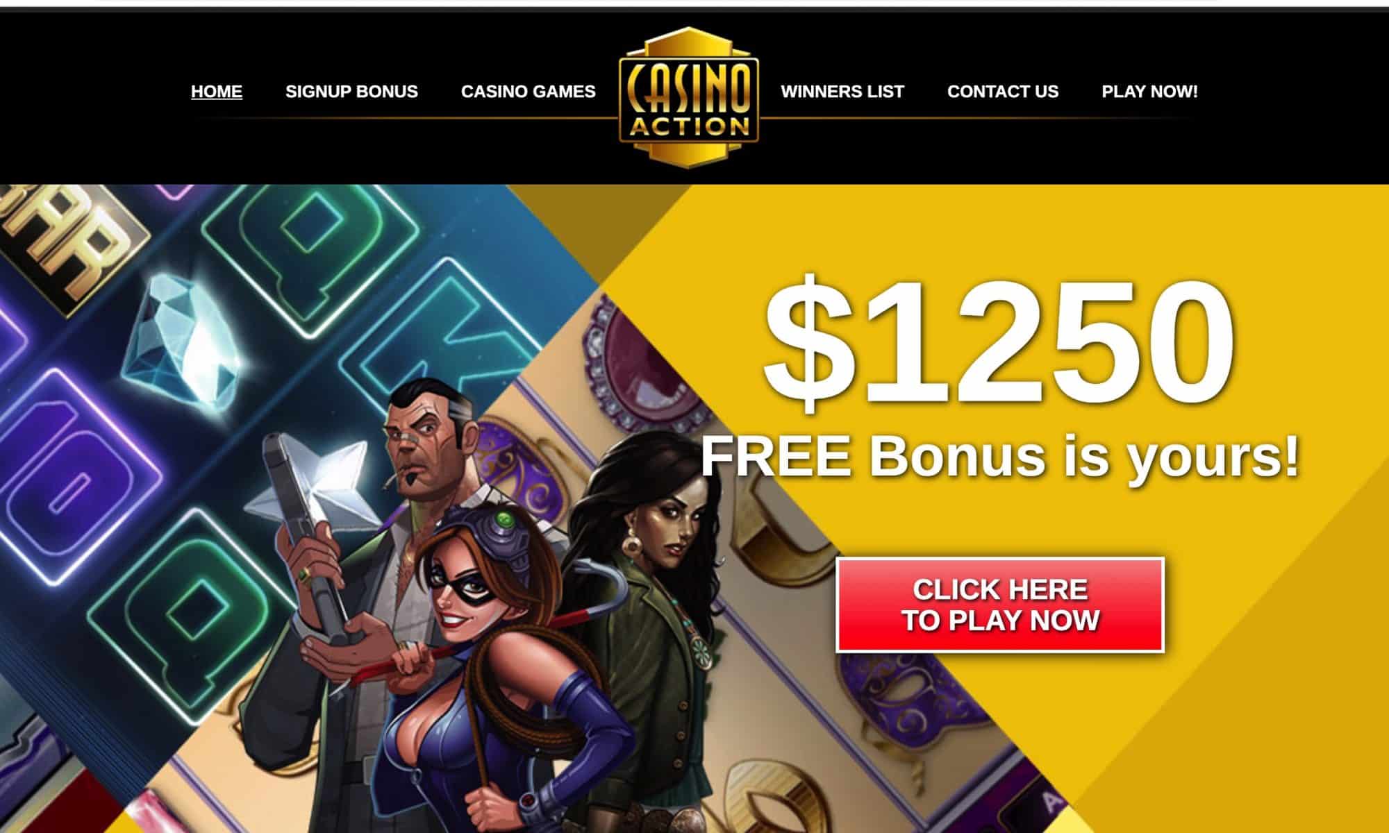 Casino Action - European provider: 1 hour free play