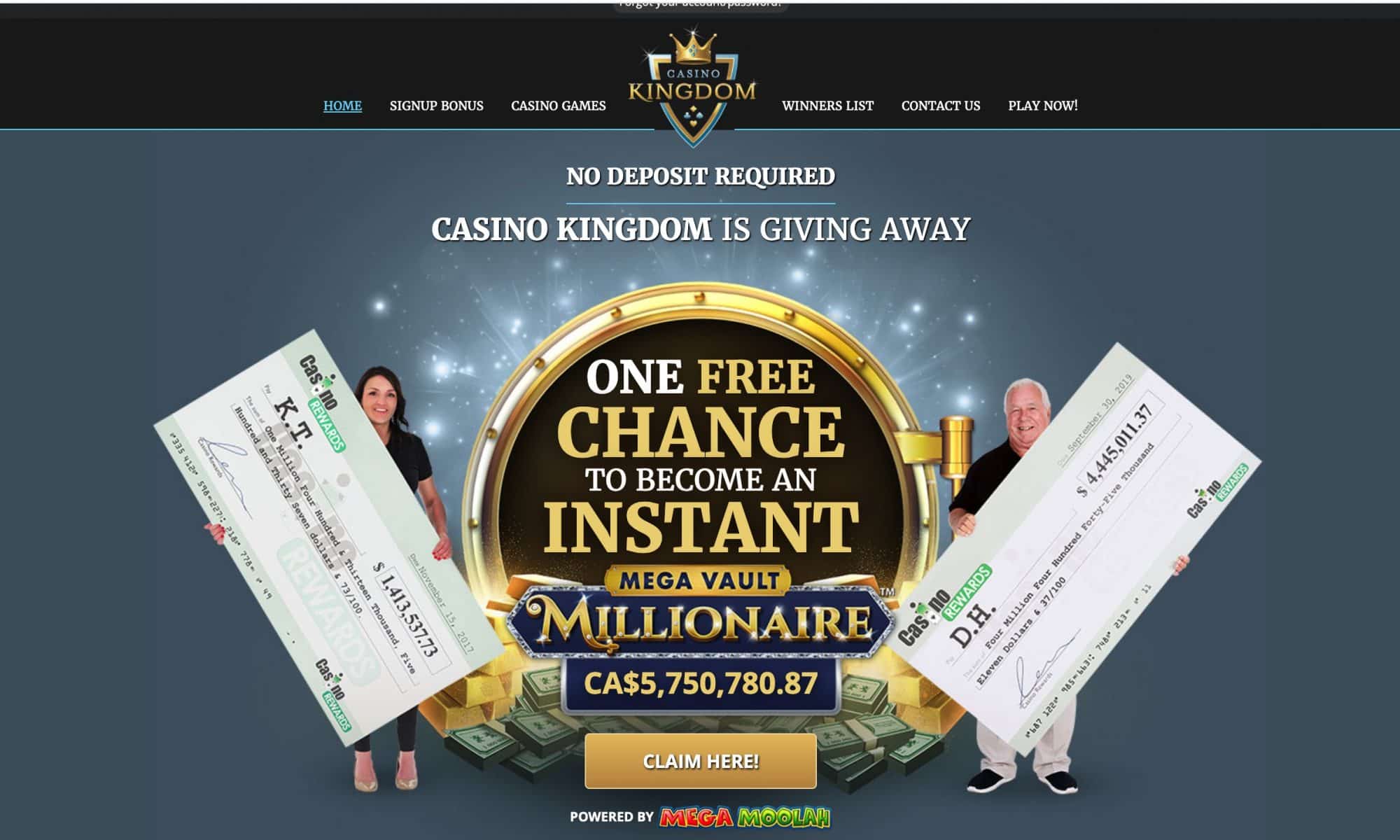 Casino Kingdom - A chance to be an instant millionaire!