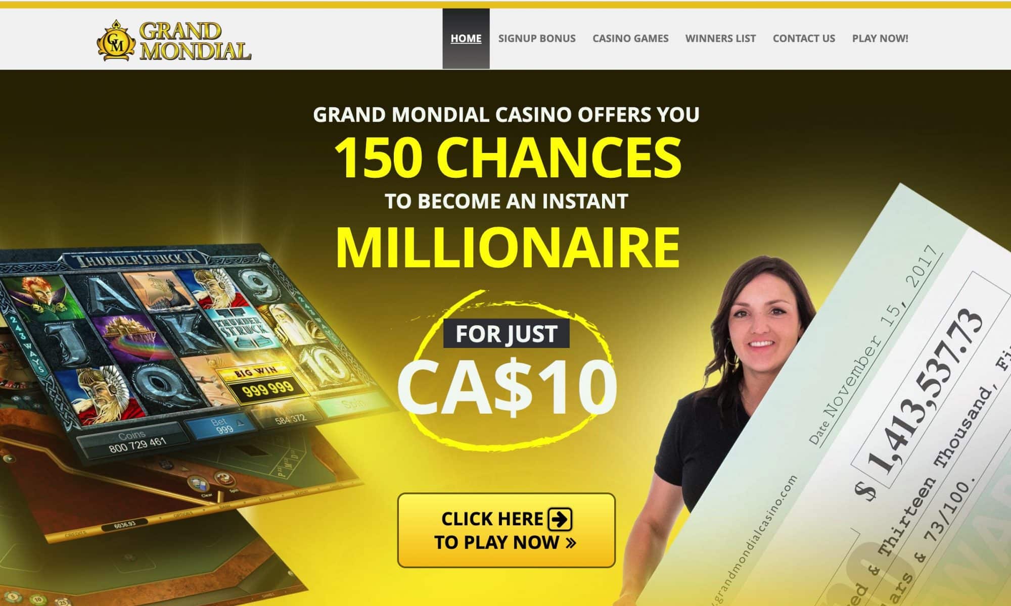 Grand Mondial Casino - 150 chances to win big on blackjack